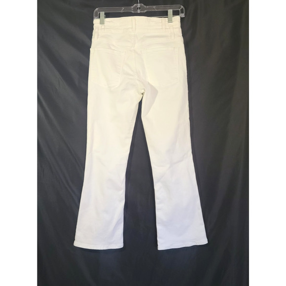 Frame Womens Designer Le Crop Mini Boot Jeans in Blanc 26 - Picture 5 of 6